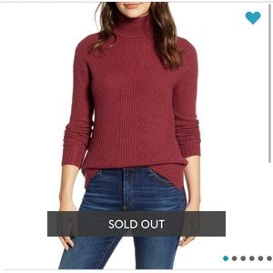 Caslon Texture Turtleneck Sweater